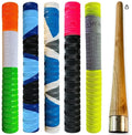 Premium Cricket Bat Handle Rubber 5 Grips for Enhanced Performance With 1 Wooden Gripper Cone